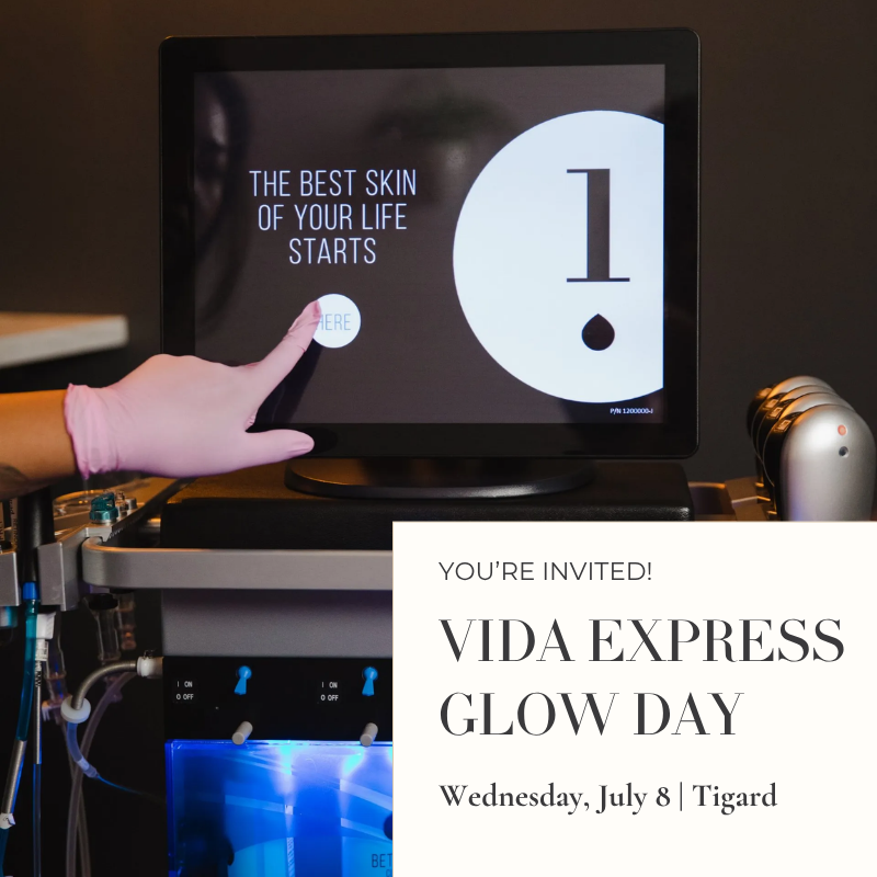 You're invited to VIDA Express Glow Day
